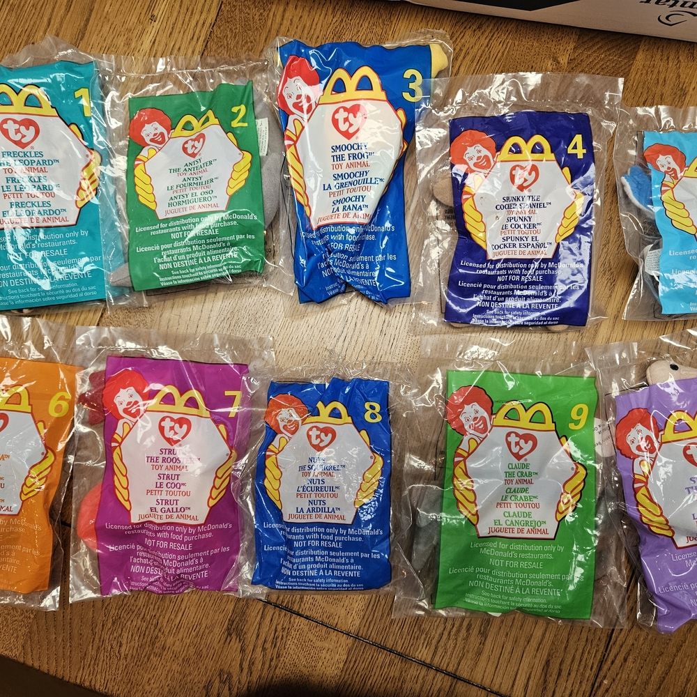 McDonald's Ty Beanie Babies Set
